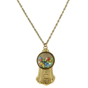 1928 Jewelry Multi-Color Gumball Machine Pendant Necklace 30" 1928 Jewelry