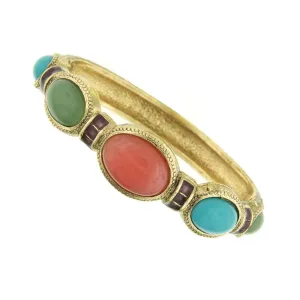 1928 Jewelry Multi Color Stone Stretch Bracelet 1928 Jewelry