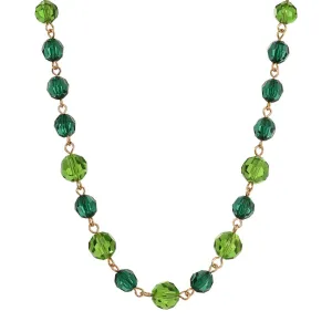 1928 Jewelry Multicolor Beaded Link Chain Necklace 18"L 1928 Jewelry