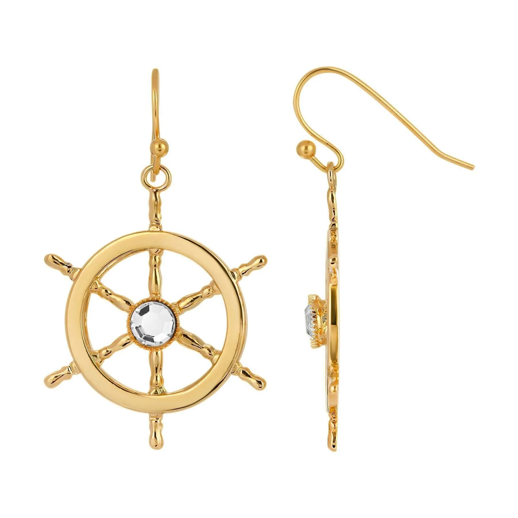 1928 Jewelry Nautical Helm Earrings 1928 Jewelry
