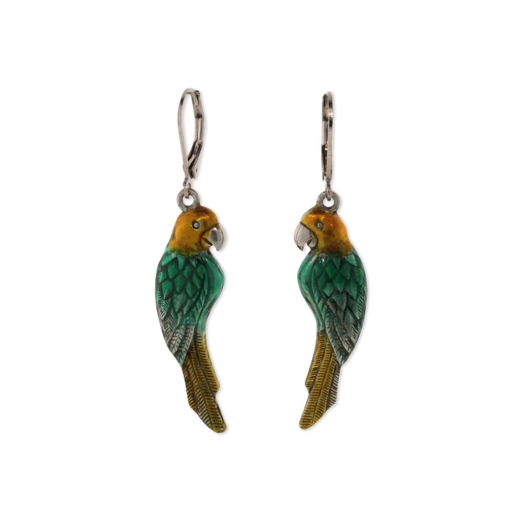 1928 Jewelry Neotropic Exotic Parrot Drop Earrings 1928 Jewelry