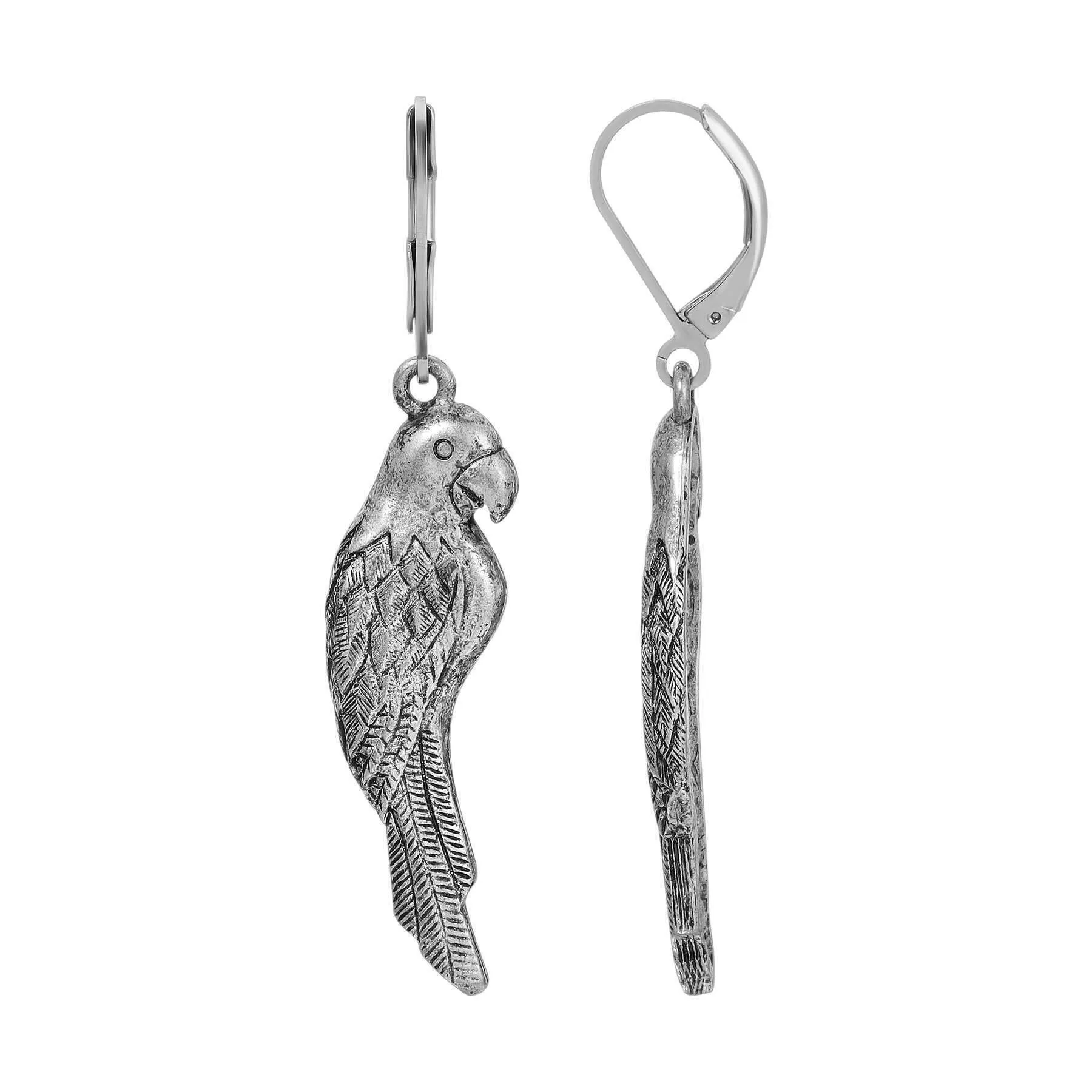 1928 Jewelry Neotropic Exotic Parrot Drop Earrings 1928 Jewelry