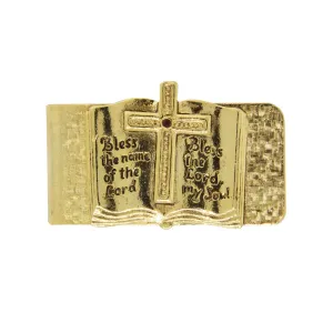 1928 Jewelry Open Bible Bless The Lord Gold Money Clip 1928 Jewelry