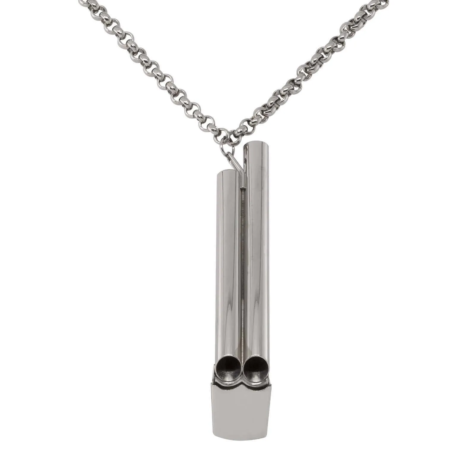 1928 Jewelry Original German Double Whistle Necklace 30" 1928 Jewelry