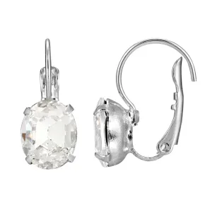 1928 Jewelry Oval Petite Austrian Crystal Drop Earrings 1928 Jewelry