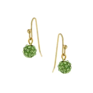 1928 Jewelry Pave 6mm Cluster Drop Earrings 1928 Jewelry