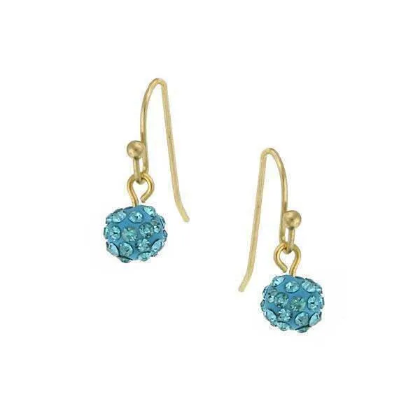 1928 Jewelry Pave 6mm Cluster Drop Earrings 1928 Jewelry