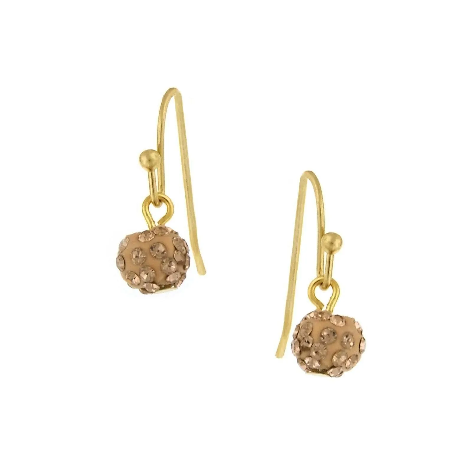 1928 Jewelry Pave 6mm Cluster Drop Earrings 1928 Jewelry