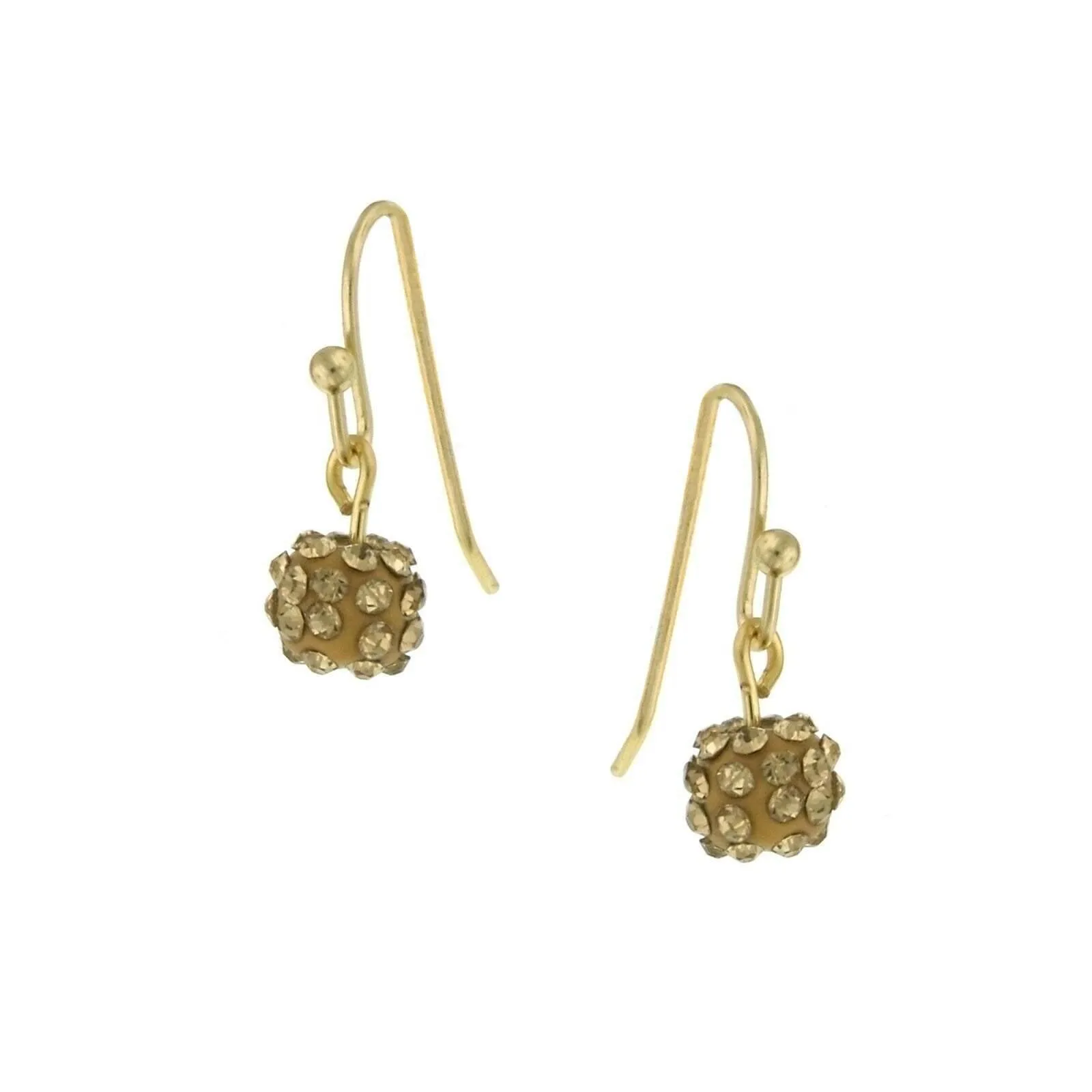 1928 Jewelry Pave 6mm Cluster Drop Earrings 1928 Jewelry