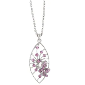 1928 Jewelry Pave Butterfly Necklace Pendant Necklace 16"   3" Extender 1928 Jewelry