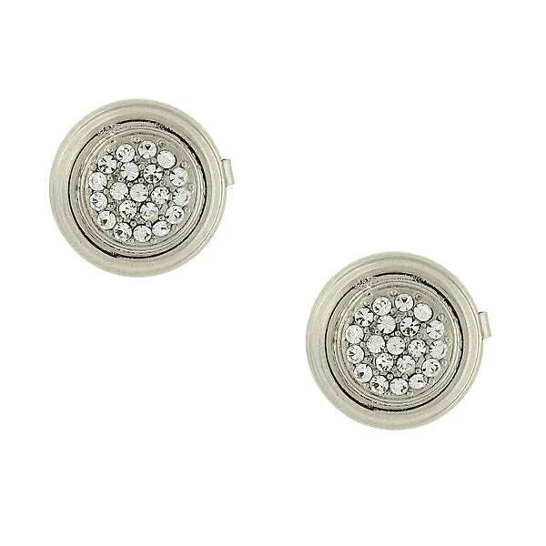 1928 Jewelry Pave Crystal Button Cover 1928 Jewelry