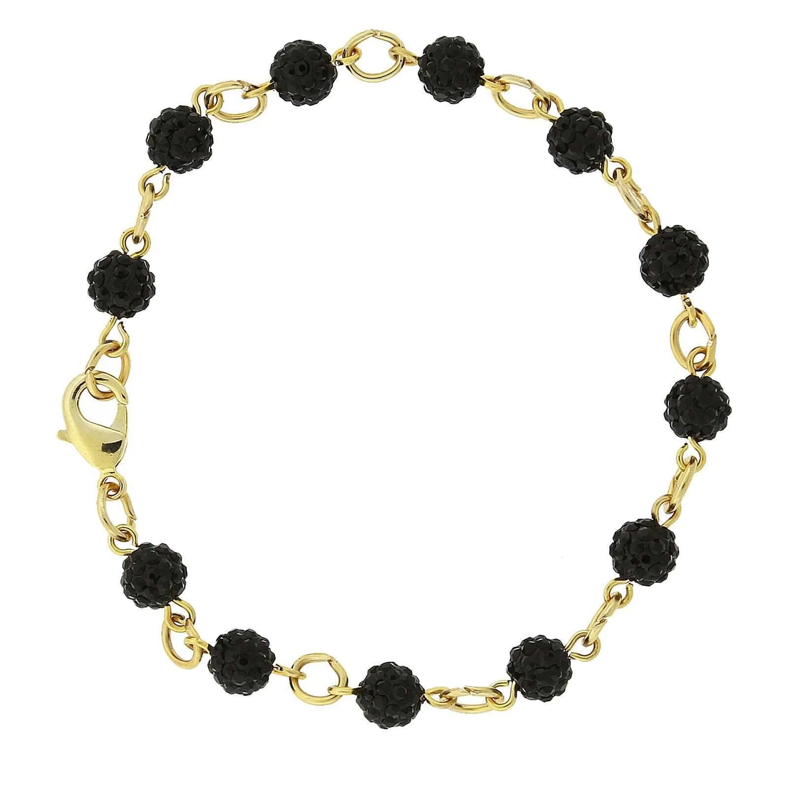 1928 Jewelry Pave Crystal Fireball Link Bracelet 1928 Jewelry