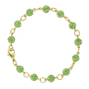 1928 Jewelry Pave Crystal Fireball Link Bracelet 1928 Jewelry