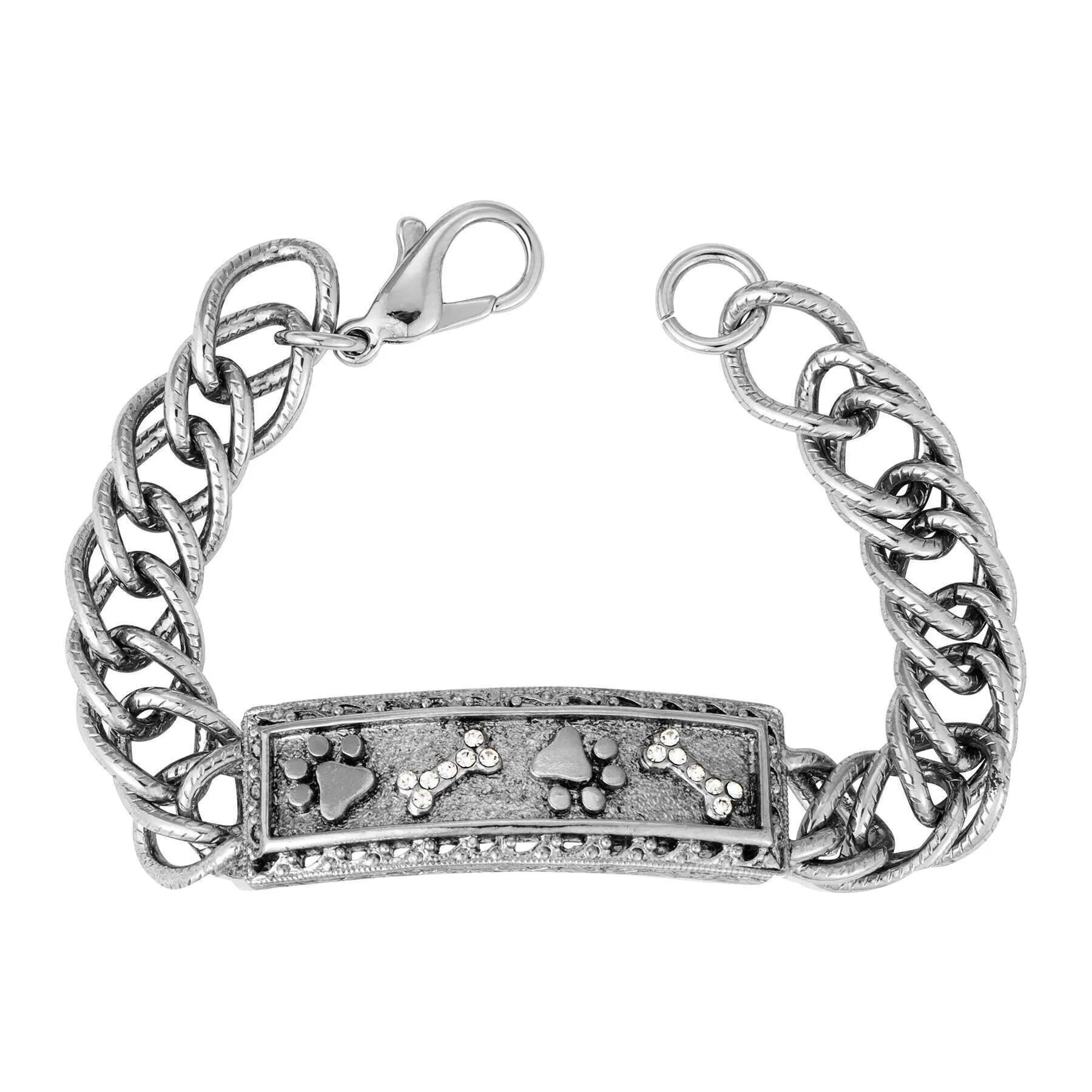 1928 Jewelry Paws And Bones Link Bracelet 1928 Jewelry