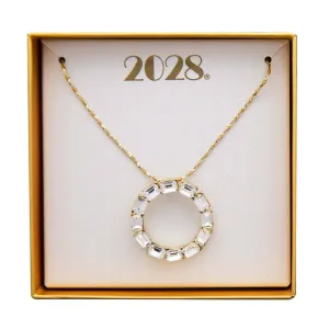 1928 Jewelry Pendant Necklace With Austrian Crystal 18" 1928 Jewelry