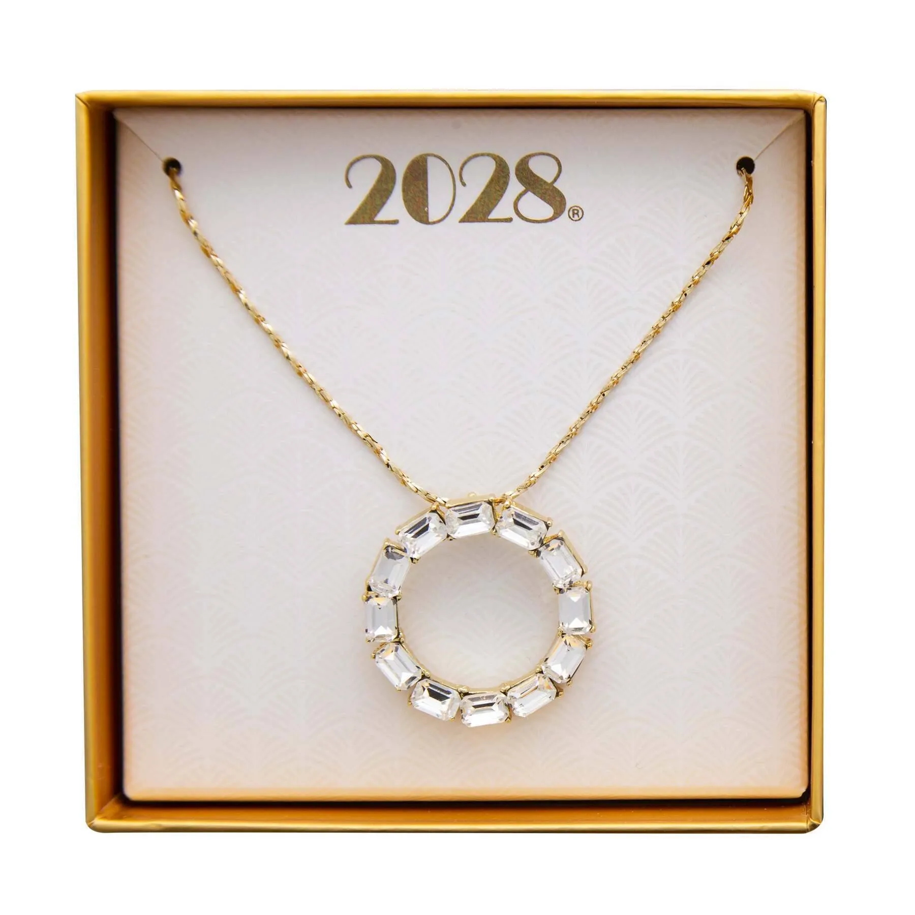 1928 Jewelry Pendant Necklace With Austrian Crystal 18" 1928 Jewelry