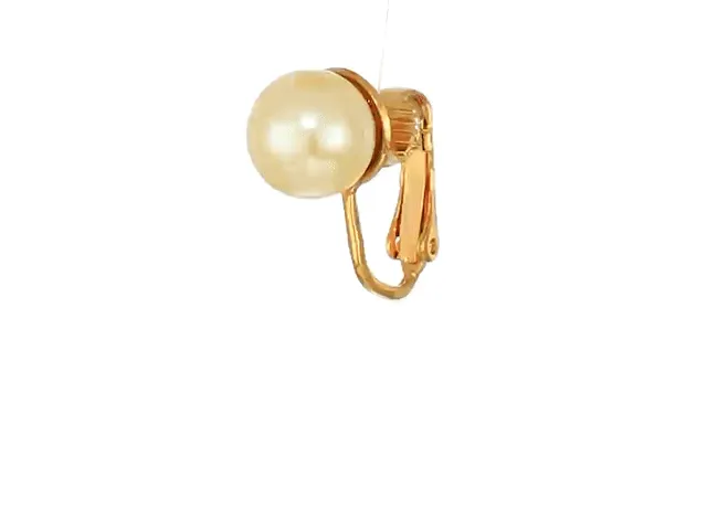 1928 Jewelry Petite Classic Faux Pearl Clip On Earrings 1928 Jewelry