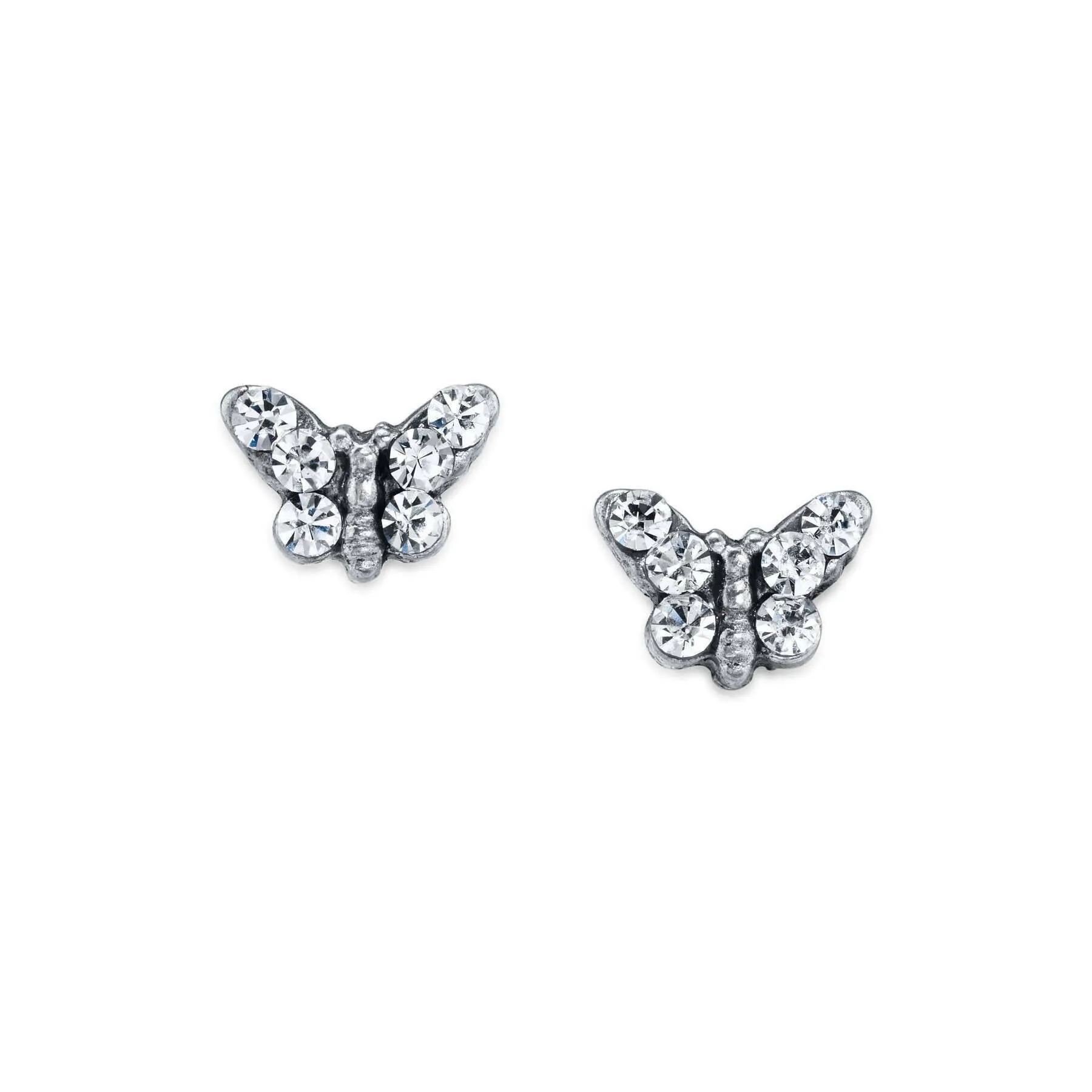 1928 Jewelry Petite Crystal Butterfly Stud Earrings 1928 Jewelry