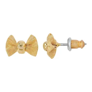 1928 Jewelry Petite Mesh Bow Stud Earrings 1928 Jewelry