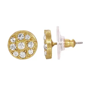 1928 Jewelry Petite Round Crystal Accent Stud Earrings 1928 Jewelry
