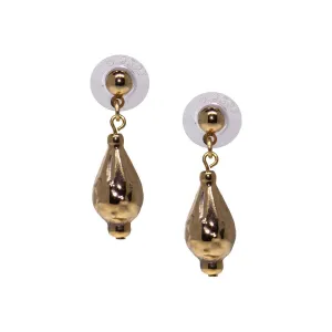 1928 Jewelry Polished Gold Post Teardrop Earrings 1928 Jewelry