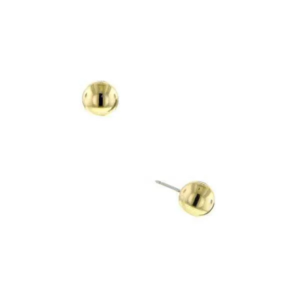 1928 Jewelry Polished Gold Stud Earrings 1928 Jewelry