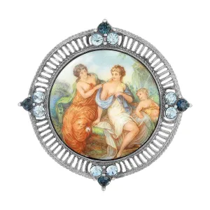 1928 Jewelry Pre-Raphaelite Inspired European Crystal Pin 1928 Jewelry
