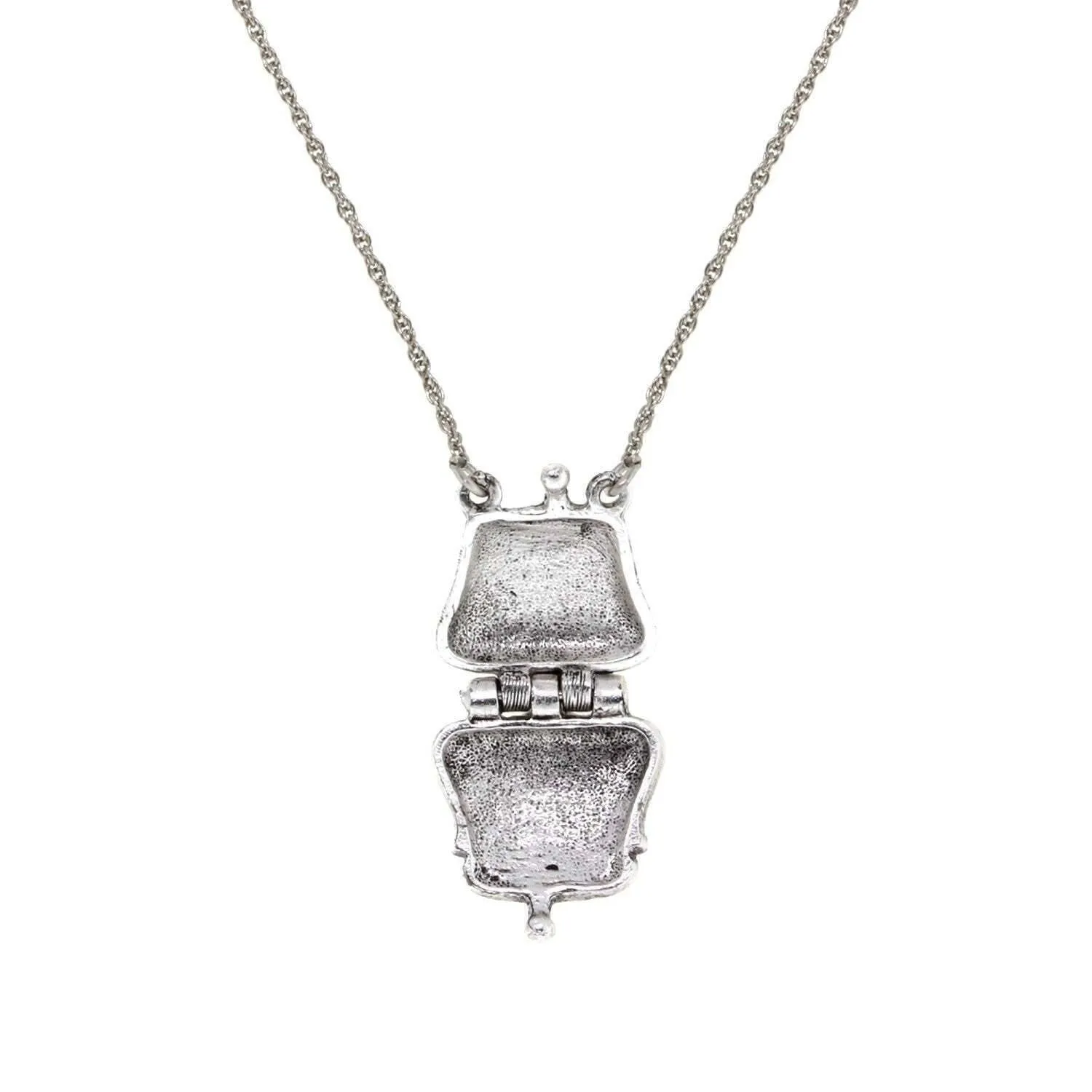 1928 Jewelry Purse Crystal Accent Locket Necklace 18" 1928 Jewelry