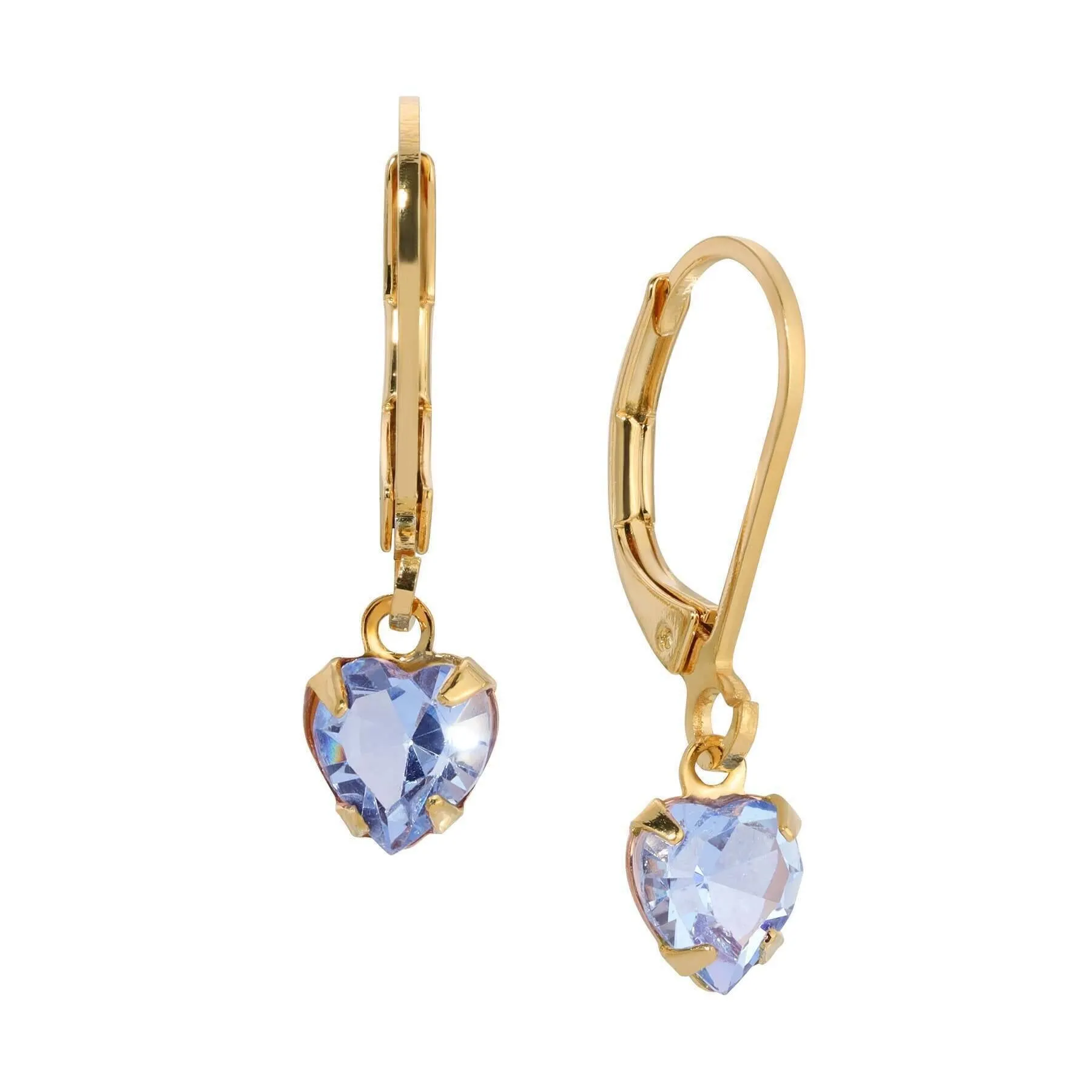 1928 Jewelry Radiant Love Austrian Crystal Heart Drop Earrings 1928 Jewelry