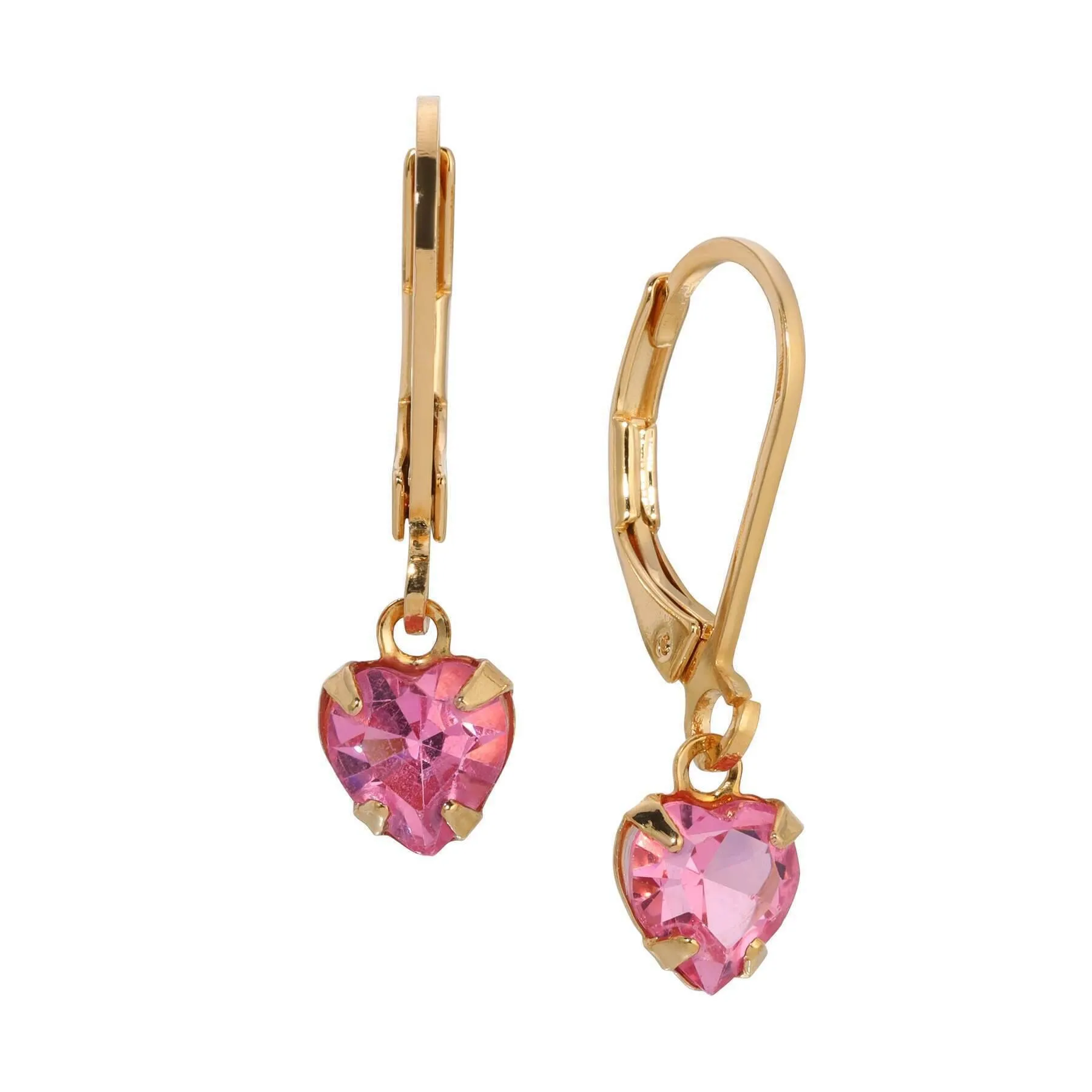 1928 Jewelry Radiant Love Austrian Crystal Heart Drop Earrings 1928 Jewelry