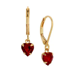 1928 Jewelry Radiant Love Austrian Crystal Heart Drop Earrings 1928 Jewelry