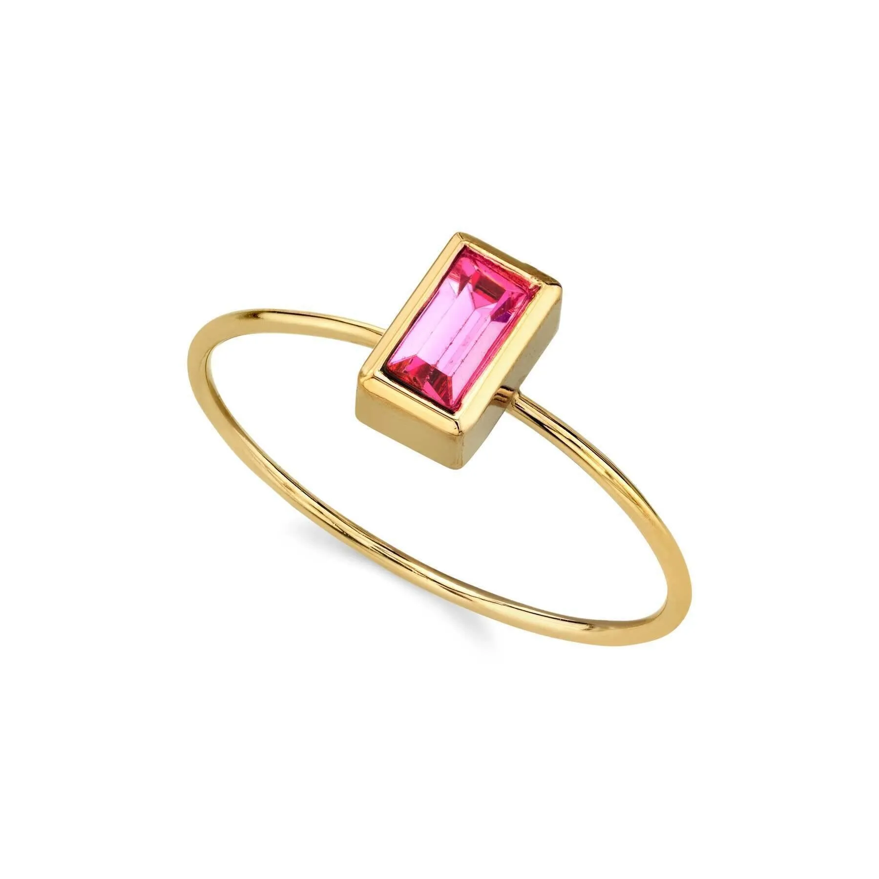 1928 Jewelry Rectangle Crystal Delicate Dainty Ring Size 7 1928 Jewelry