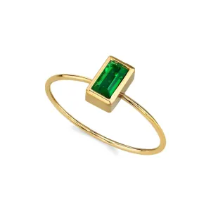 1928 Jewelry Rectangle Crystal Delicate Dainty Ring Size 7 1928 Jewelry