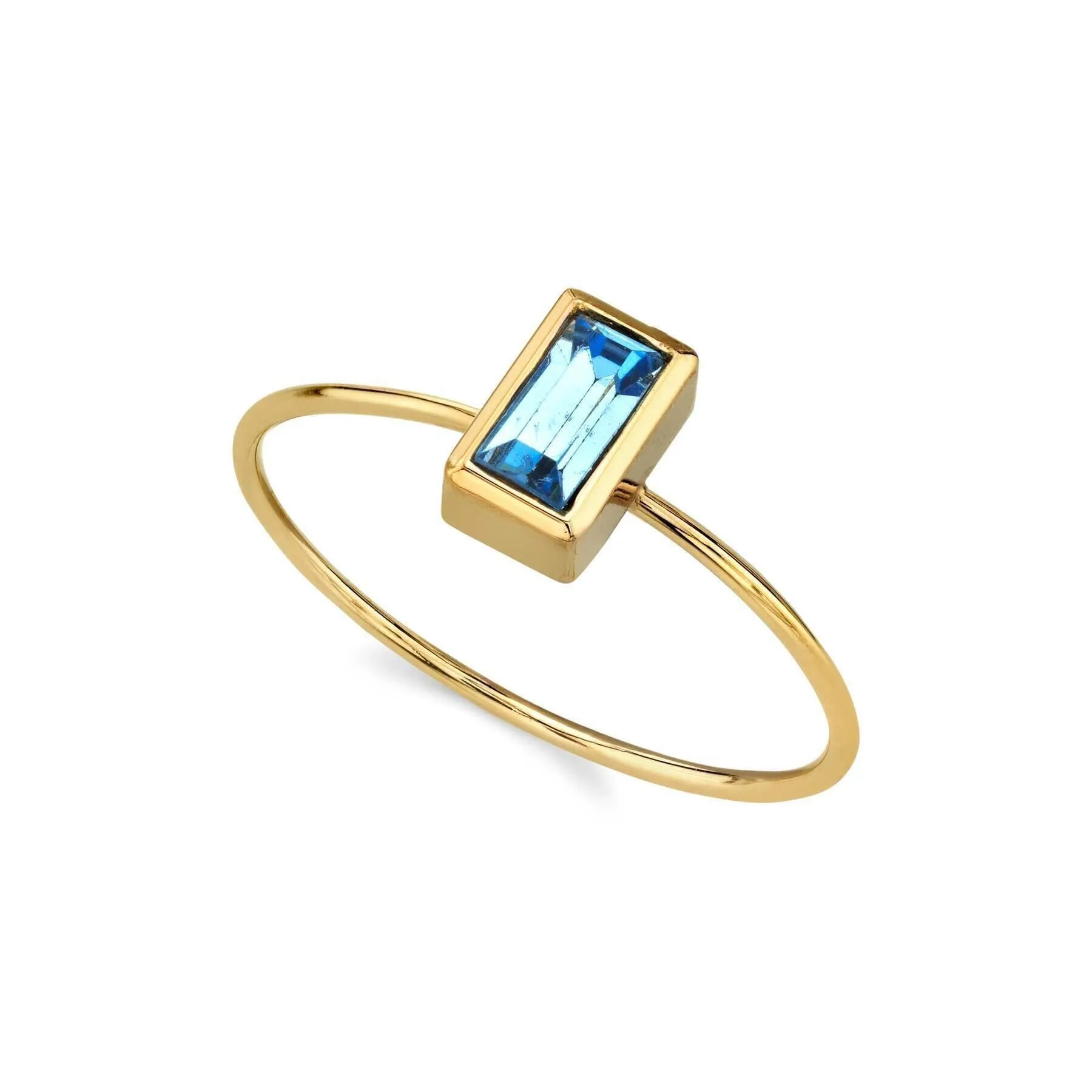 1928 Jewelry Rectangle Crystal Delicate Dainty Ring Size 7 1928 Jewelry