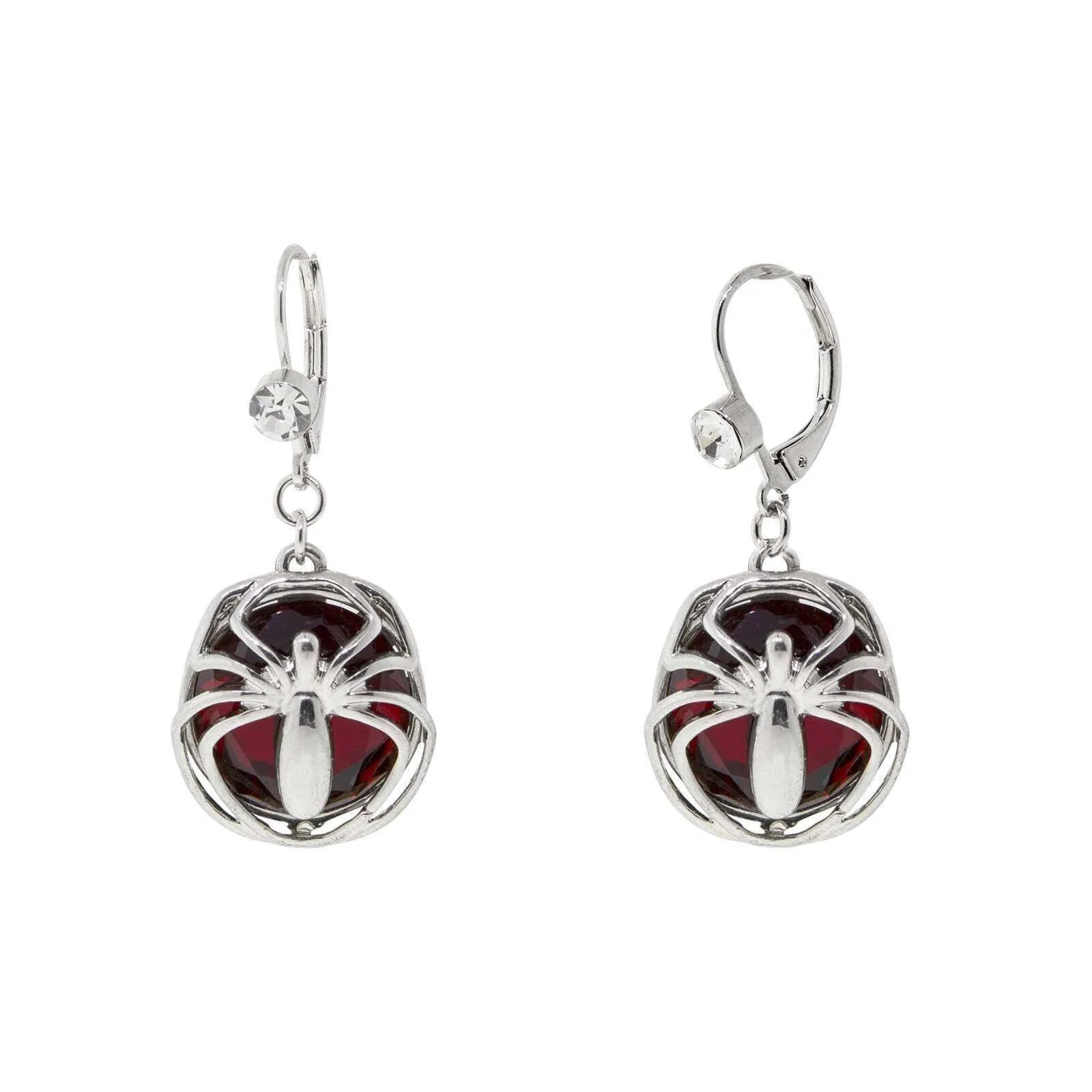 1928 Jewelry Red Bead Spider Drop Earrings 1928 Jewelry