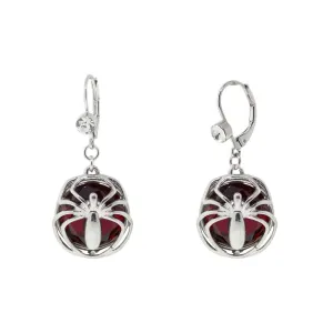1928 Jewelry Red Bead Spider Drop Earrings 1928 Jewelry