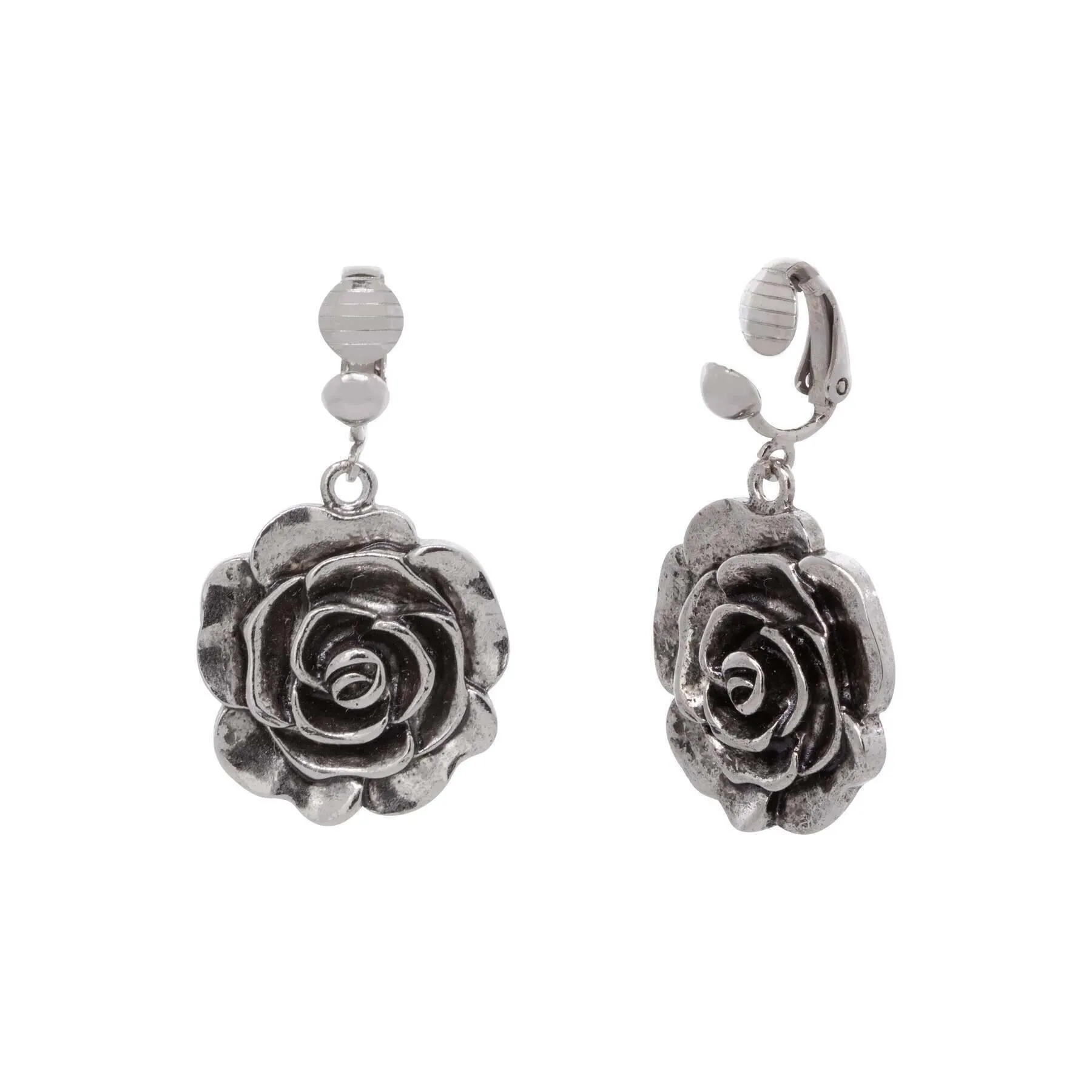 1928 Jewelry Rose Clip On Earrings 1928 Jewelry