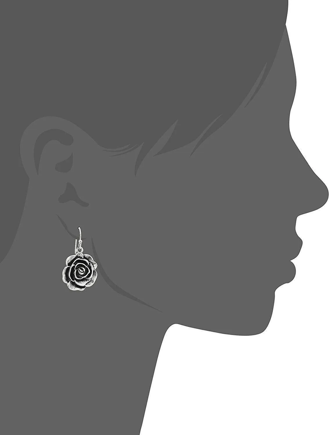 1928 Jewelry Rose Drop Earrings 1928 Jewelry