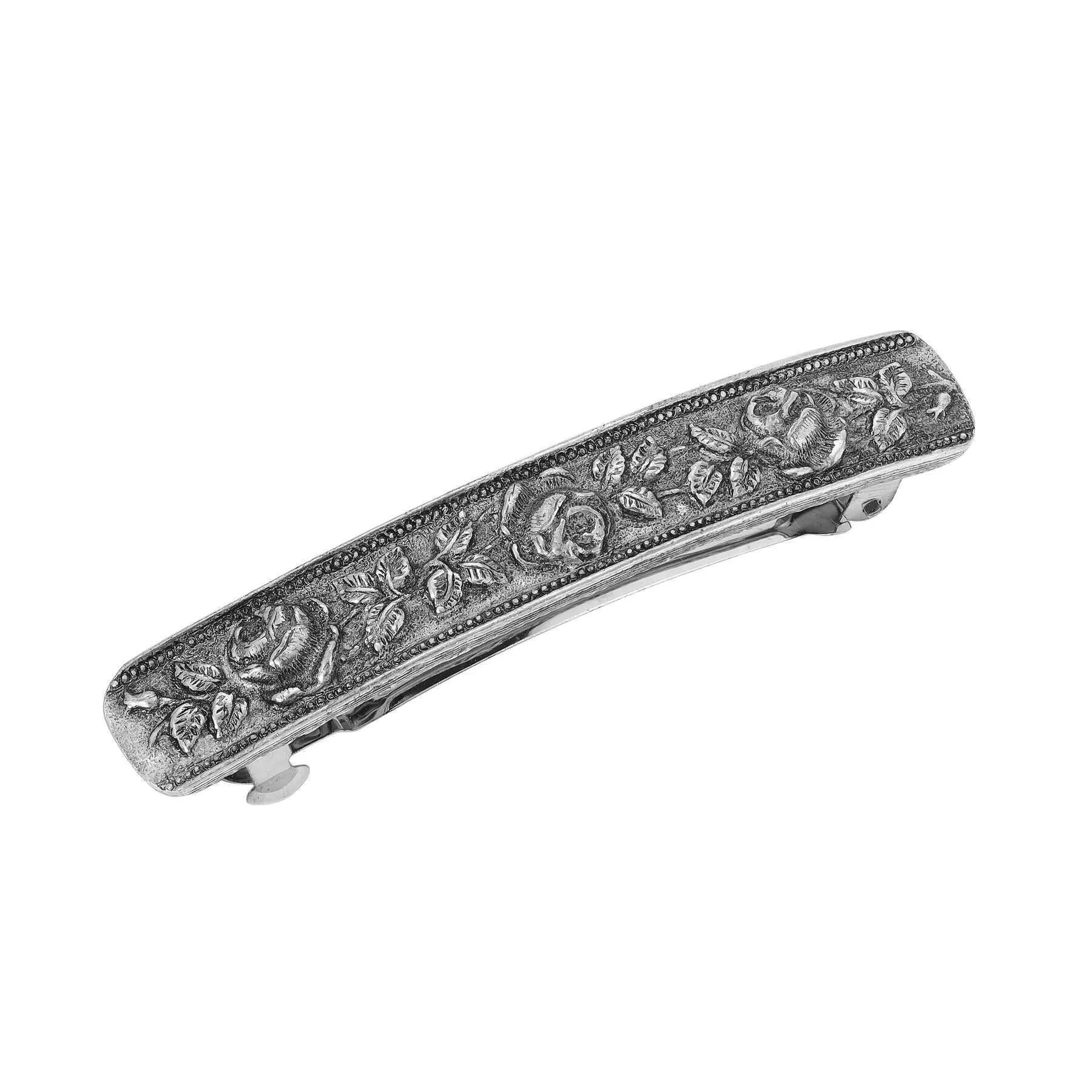 1928 Jewelry Rose Garden Hair Barrette 1928 Jewelry