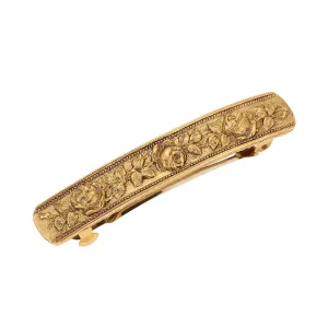 1928 Jewelry Rose Garden Hair Barrette 1928 Jewelry
