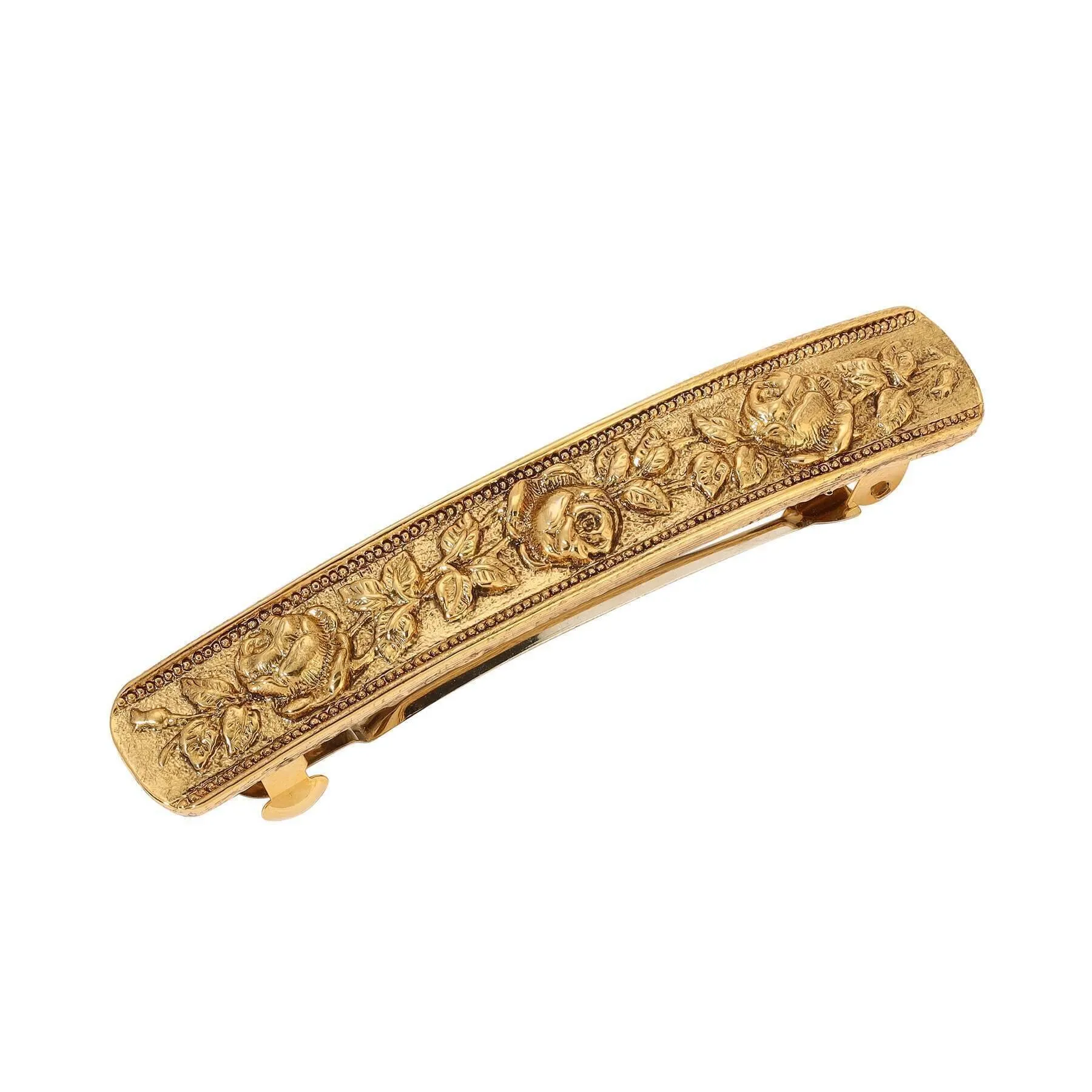 1928 Jewelry Rose Garden Hair Barrette 1928 Jewelry