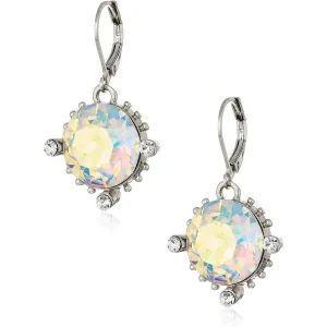 1928 Jewelry Round AB Austrian Crystal Drop Earrings 1928 Jewelry