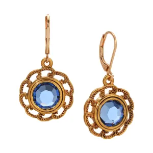 1928 Jewelry Round Austrian Crystal Drop Earring 1928 Jewelry
