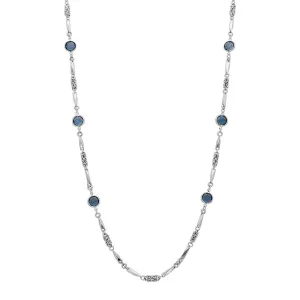 1928 Jewelry Round Channel Crystal Link Chain Necklace 32" 1928 Jewelry