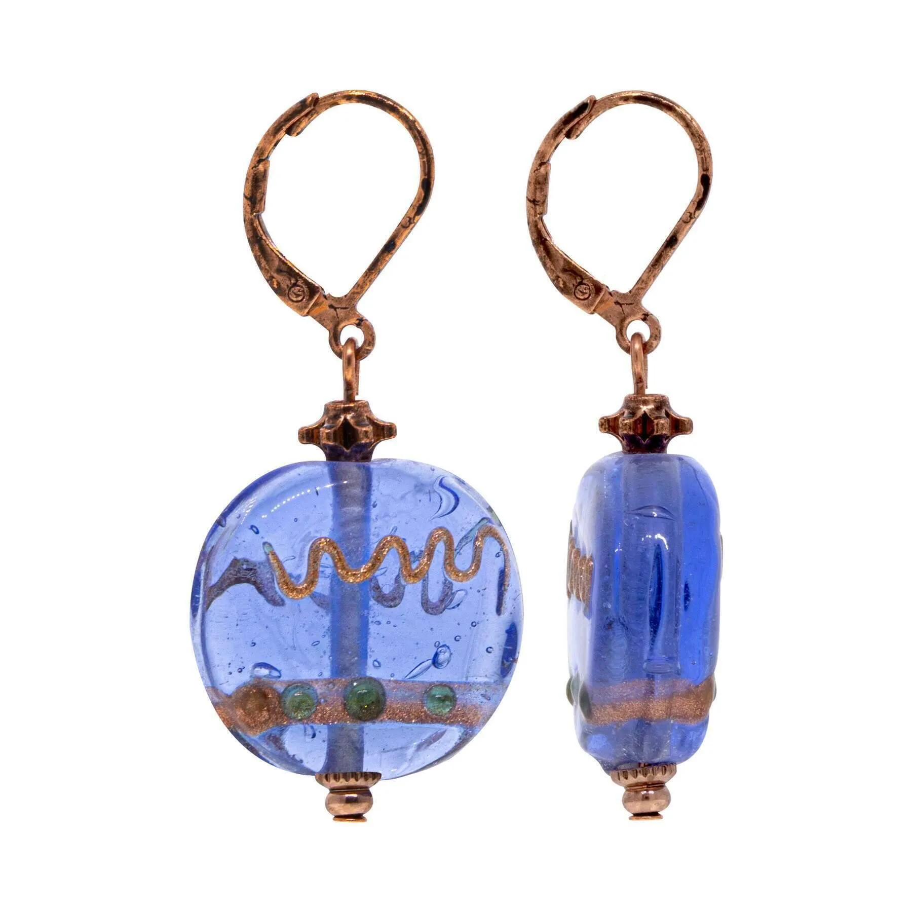 1928 Jewelry Round Christmas Tree Ornament Drop Earrings 1928 Jewelry