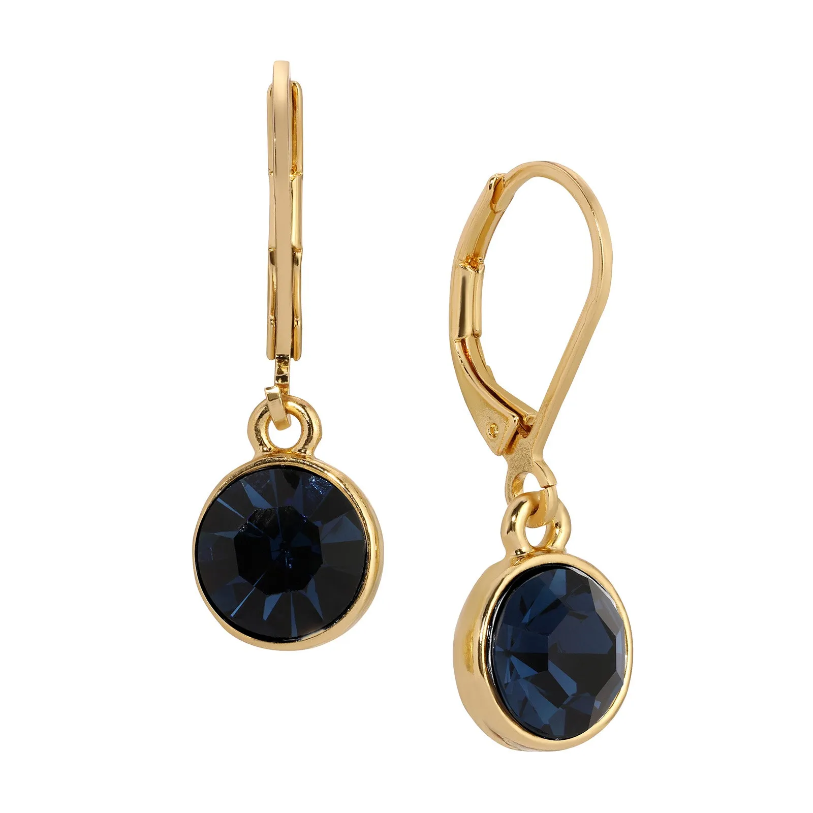 1928 Jewelry Round Crystal Dainty Drop Earrings 1928 Jewelry