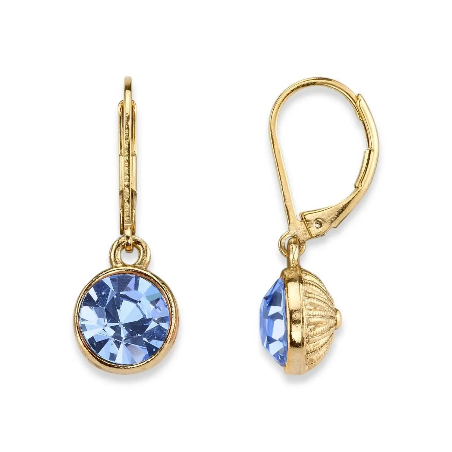 1928 Jewelry Round Crystal Dainty Drop Earrings 1928 Jewelry