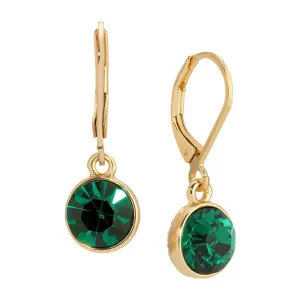 1928 Jewelry Round Crystal Dainty Drop Earrings 1928 Jewelry