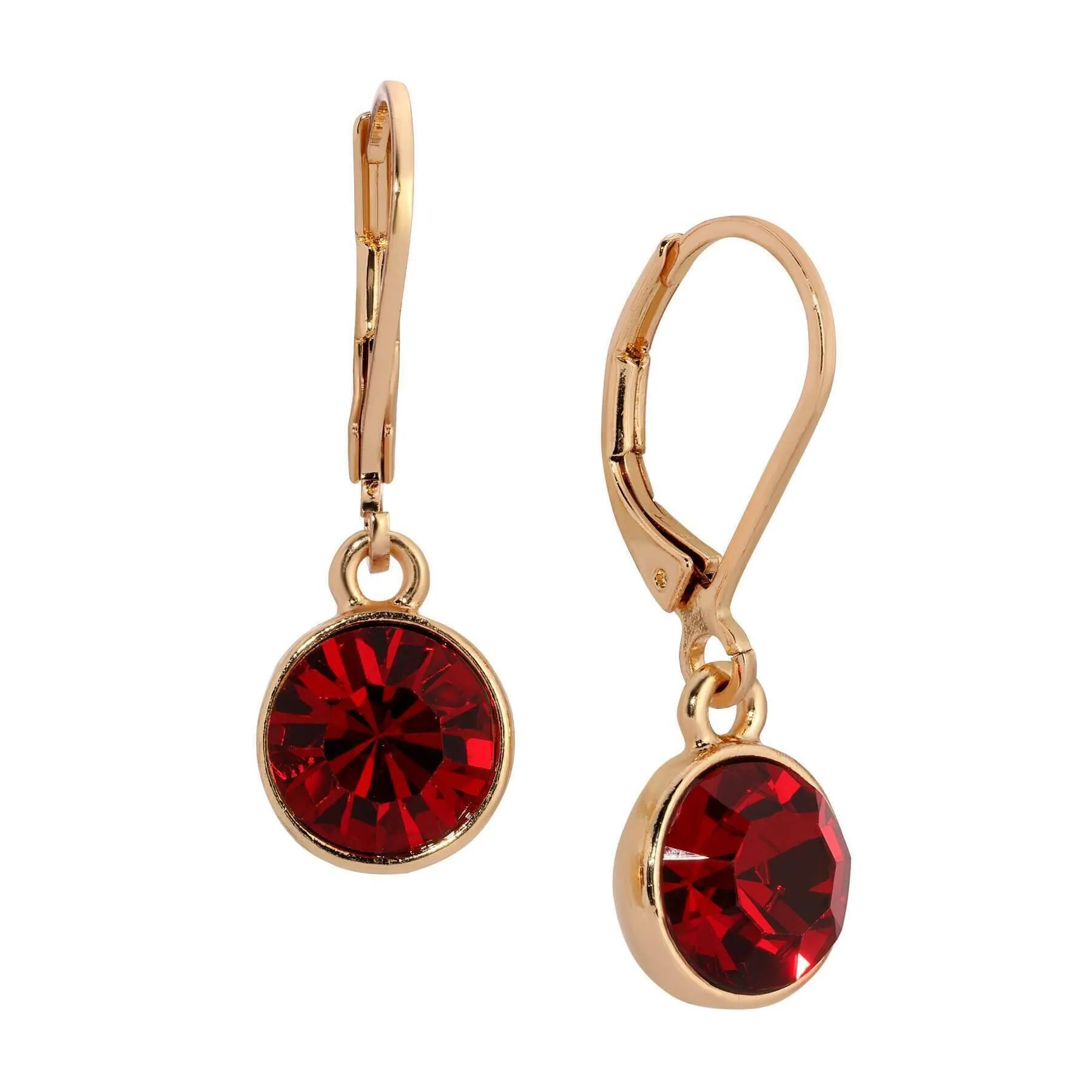 1928 Jewelry Round Crystal Dainty Drop Earrings 1928 Jewelry
