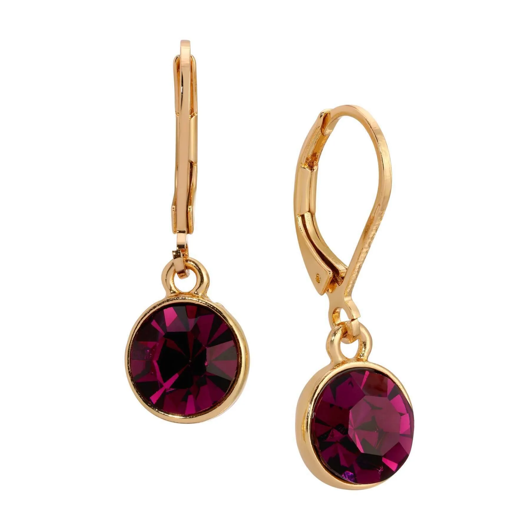 1928 Jewelry Round Crystal Dainty Drop Earrings 1928 Jewelry